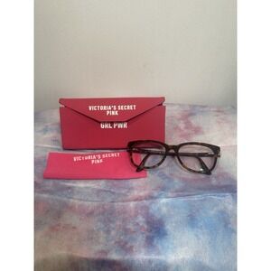 VICTORIA SECRET PINK EYEGLASSES TORTOISE CAT EYE FRAME PK5017 052 51-17-140 3924